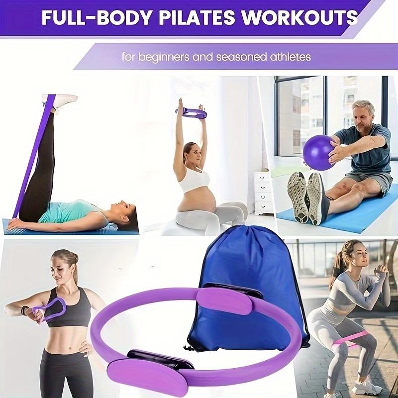 Yoga Pilates Ring Fitness Set Home Workout Equipment for Beginners Yoga Accessories Exercise Tools