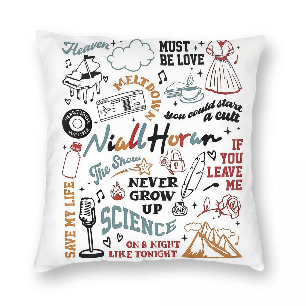 The Show Album Square Pillowcase Polyester Linen Velvet Pattern Zip Decorative Throw Pillow Case Car Cushion Cover x