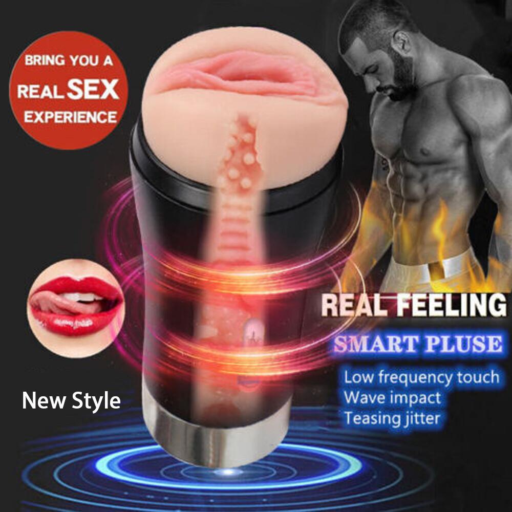 Automatic Male Mastubator-Blowjob Pocket Pussy Handsfree-Stroker Sex Machine Toy