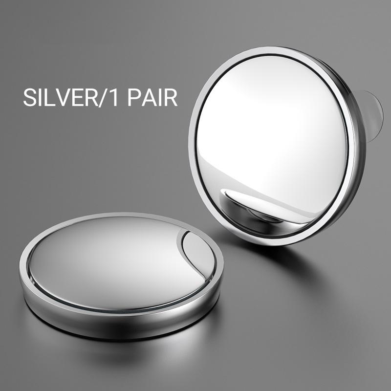 360° Adjustable Transparent Rearview Mirror Car Small Round Mirror Convex Blind Spot Mirror Safe Driving Wide Angle Auto Parts
