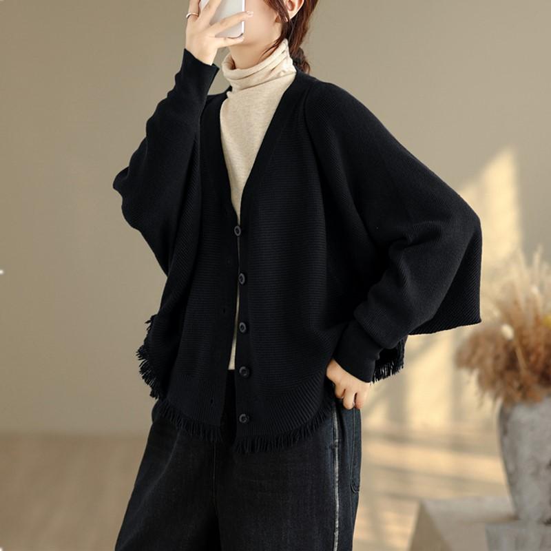 knitted vintage causal loose Spring autumn winter woman cardigan sweater for women sweaters clothes