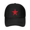 Roter Stern Used Baseballkappe taktische Kappe Fischerhut Luxusmütze Unisex Hut Unisex Luxusmarke Damen