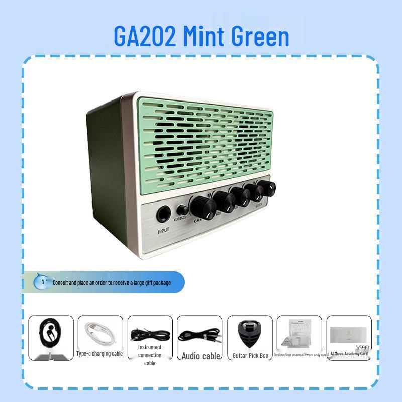 Erco GA202 Bluetooth Electric Guitar Amp & Charging Speaker for Desktop/Dorm/Outdoor Use