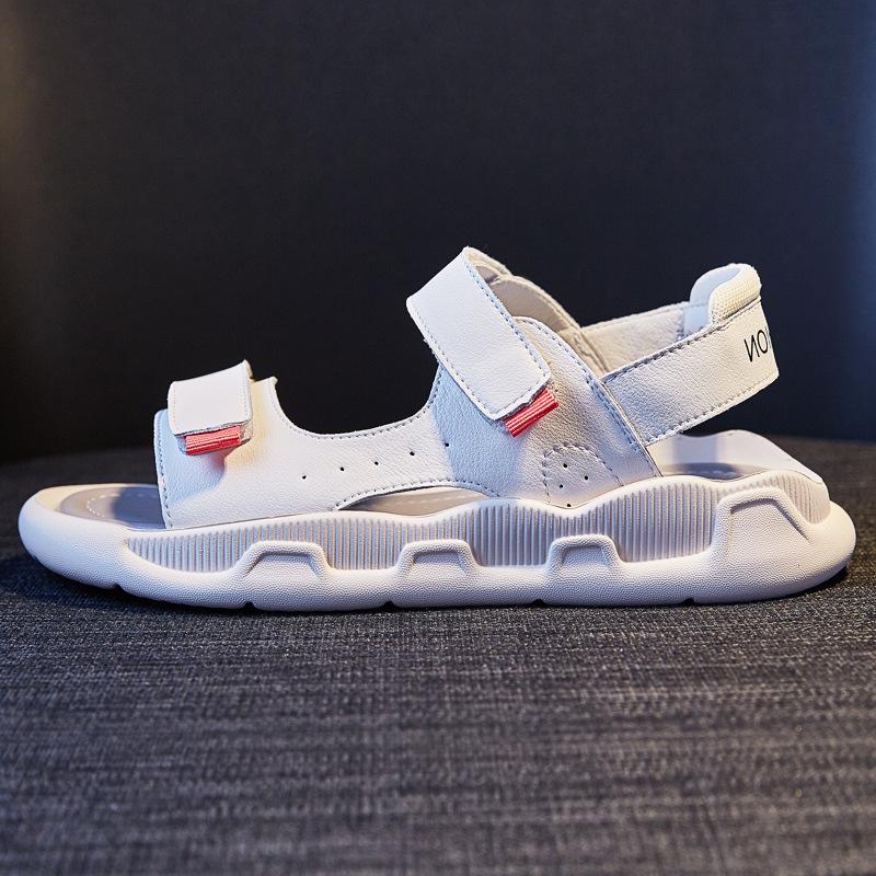 Leather Sandals Women's 2025 Summer New Outer Wear Soft Sole Light and Comfortable Maternity Soft Leather Sports and Leisure Flats