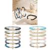 Bohemian Lady Stacking Bracelet With Turquoise Cross And Colorful Crystals For Travel Gift