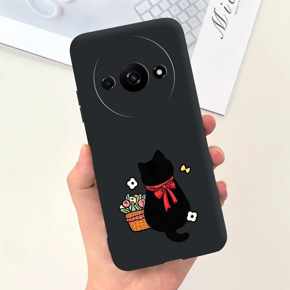

Back Cover For Xiaomi Redmi A3 4G Dragon Cartoon Animals Cartoon Painting Funda Etui For Xiomi RedmiA3 A 3 Soft TPU Silicone Bag Redmi A3