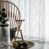 Transparent Door Curtain Embroidery Window Drape Shade Floral Lace Curtain  Rental House