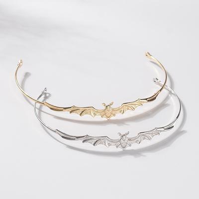 European Baroque Alloy Crown Personalized Party Hair Accessories Halloween Bat Headdress