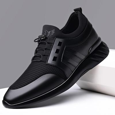 2024 Men's Sneakers Quality 6CM Increasing British Shoes New Breathable Casual Sneakers Big Size Office Shoes Men In All Seasons