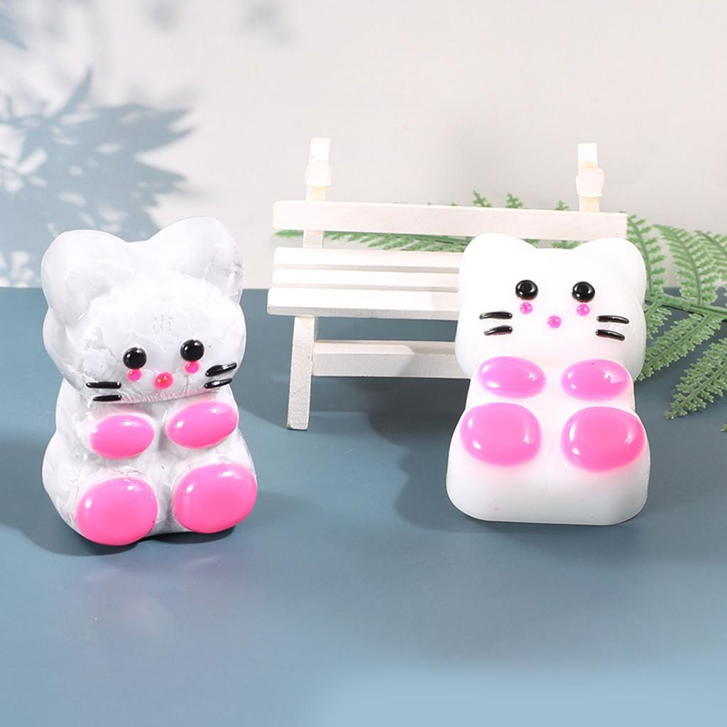 Versatile Cats Display Ornament Silicone Toy Mold for Key Organizers Desk Accessory and Home Decoration Purpose