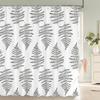 Small Fresh Floral Leaves Flowers Shower Curtain Bathroom Waterproof Polyester Multi-size 3D Print Curtains for Bathroom Shower