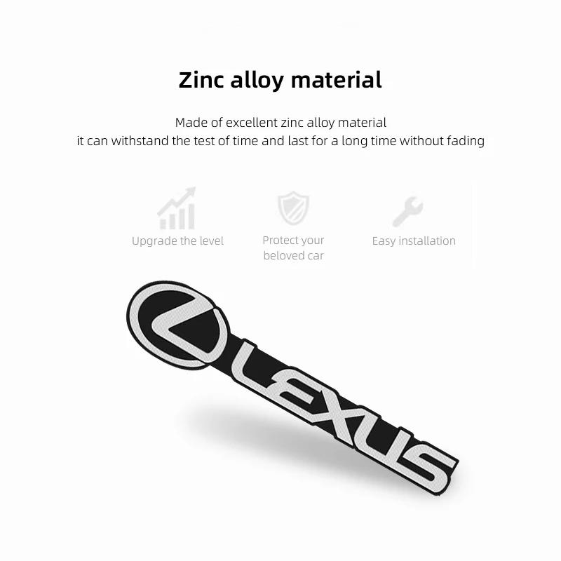 

For Lexus F SPORT ES RX NX LS UX LM LX GX LC RZ IS CT GS RC HS SC TX LBX Aluminum Car Audio Emblem Sticker Speaker Decoration