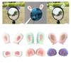 Plush Ears Attractive Versatile Easily Install Creative Design 2x Helmet Soft Ear Electric Scooter Rearview Mirror Decoration