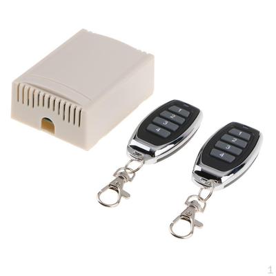 Drahtlose Fernbedienung Schalter DC 12V 4CH Kanal Relais Empfänger und 4 Taste für Garage Tür