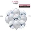 Metallic Sequin Balloon Set for Birthdays, Valentine's Day, and Weddings