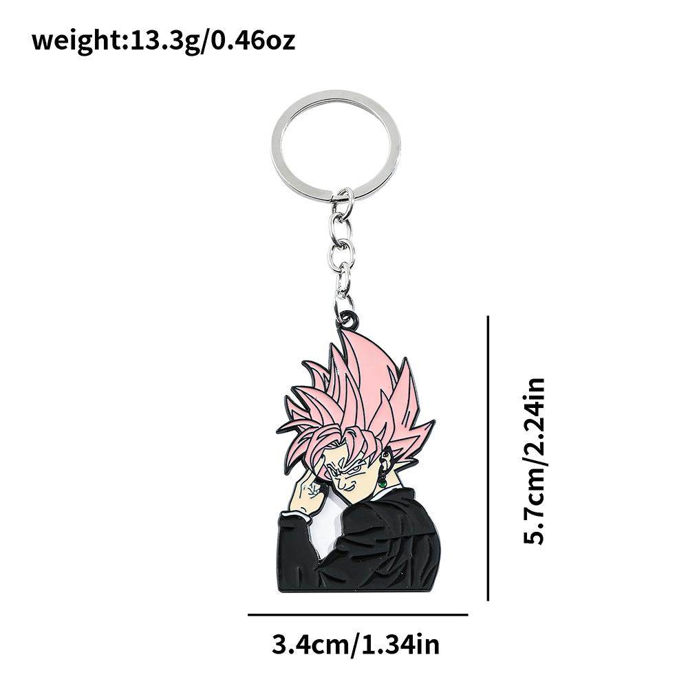 Classic Cartoon Metal Keychain Unisex Motorcycle & Car Design Fashion Keyring Backpack Accessory Gift for Friends
