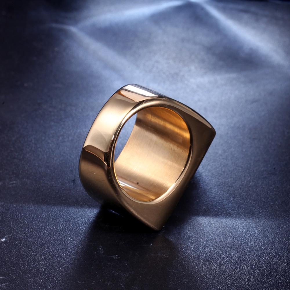 Anel Masculino Punk Coreano Caveira Retrô, Design Exagerado em Aço Titânio HFJ143