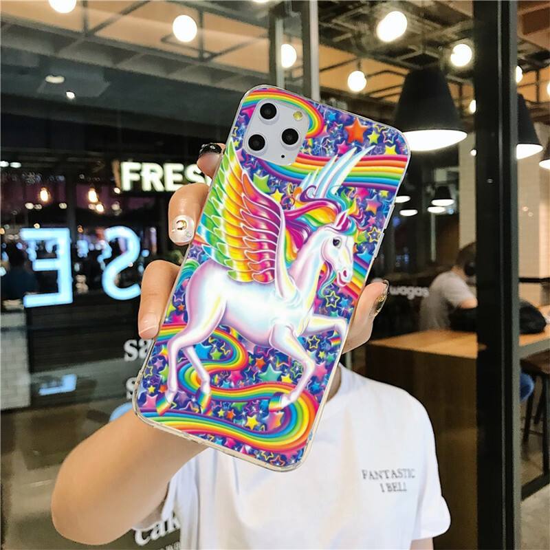 Lisa Frank Art Phone Case for iphone 12 pro max 11 pro XS MAX 8 7 6 6S Plus X 5S SE 2020 XR cover