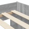 Kids Bed Frame with Storage Space Grey Sonoma 80 x 200 cm