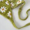 Gehäkelte Bandanas mit hohlem Blumenmuster für Damen und Mädchen, dekoratives ethnisches Kopftuch für Musikfestival