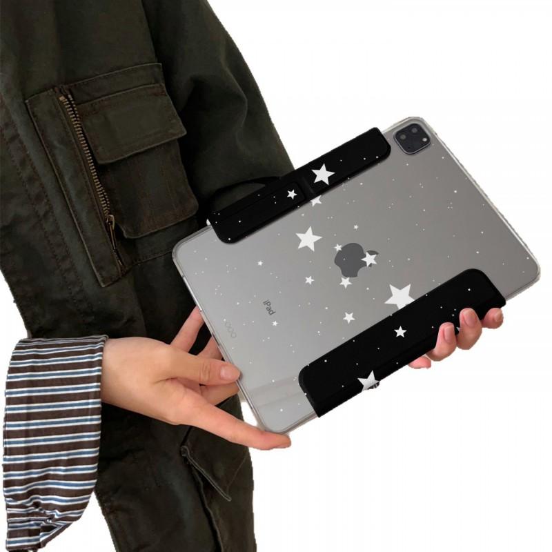 Magnetic Detachable IPad Case With Star Black Background Y-Shaped Stand Pen Slot Air Mini Pro 11