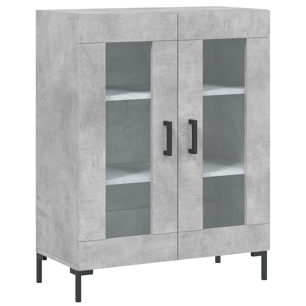 Highboard Concrete Grey 69.5 x 34 x 180 cm Engineered Wood