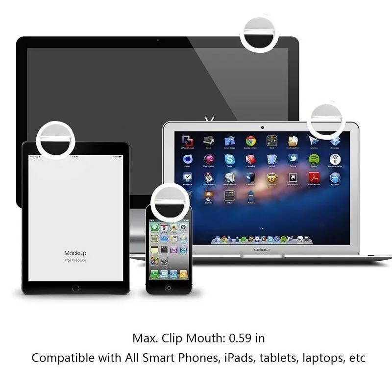 Xiaomi LED Selfie Fill Light, Mobile Phone Lens Fill Light, Suitable for iPhone, Samsung, Xiaomi, Huawei Mobile Phone Selfie Fill Light
