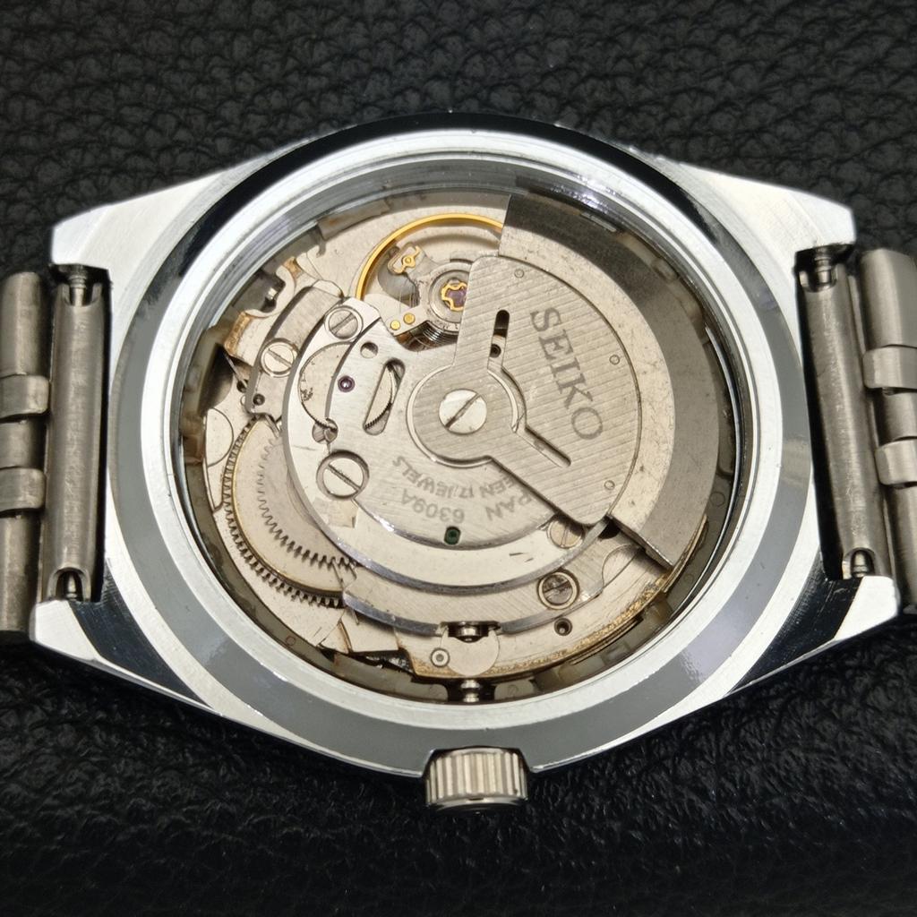 JAPAN VINTAGE REFURBISHED SEIKO 5 AUTOMATIC 6309A MENS GREEN WATCH a440881-4 Sk-a440881