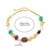 Bohemian Colored Resin Beaded Necklace For Women Vintage Adjustable Acrylic Short Choker Jewelry Gift
