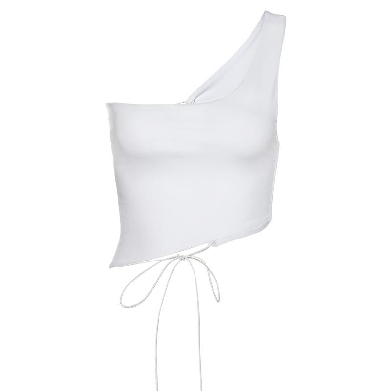 

Сексуальная белая и черная майка с открытой спиной, женская летняя корейская Клубная одежда для вечеринок, камзол, женские укороченные топы, тонкий мягкий жилет, футболка L