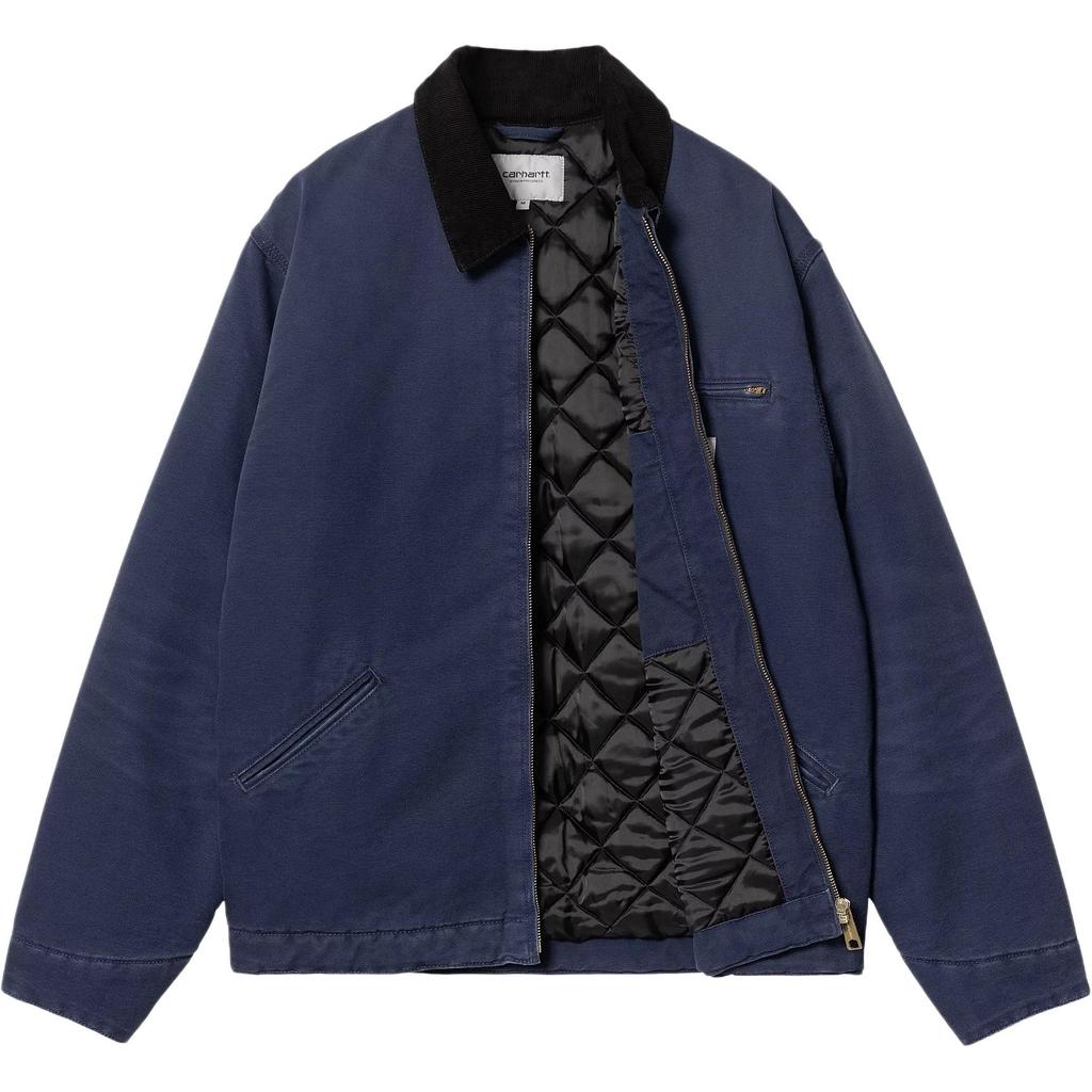 Carhartt WIP OG Detroit Płótniana Kurtka Postarzana Niebieski Sił Powietrznych/Czarny Unisex Streetwear I027358-2IB-3K
