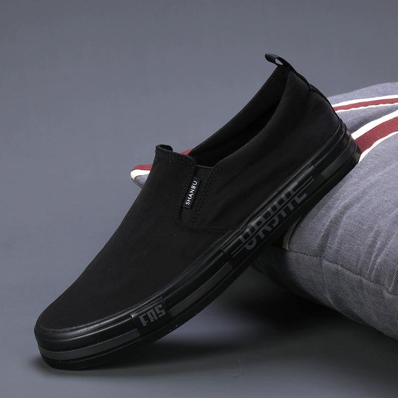 Lightweight Men's Canvas Shoes Comfortable Low-cut Vulcanized Shoes Men Espadrille Non-slip Casual Shoes Men Flats