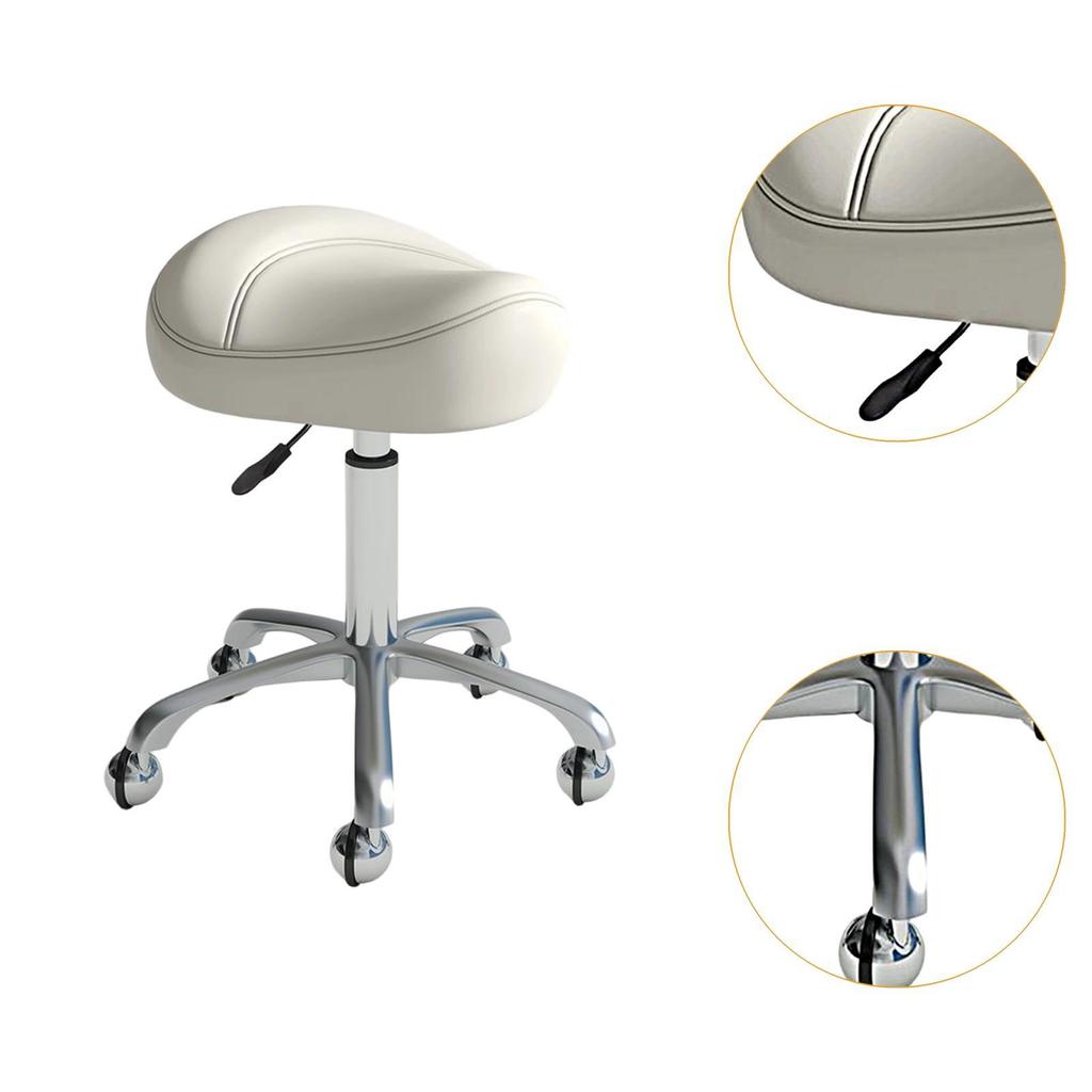 Saddle Stool Stable Work Massage Stools Task Chair for Beauty Office Beige