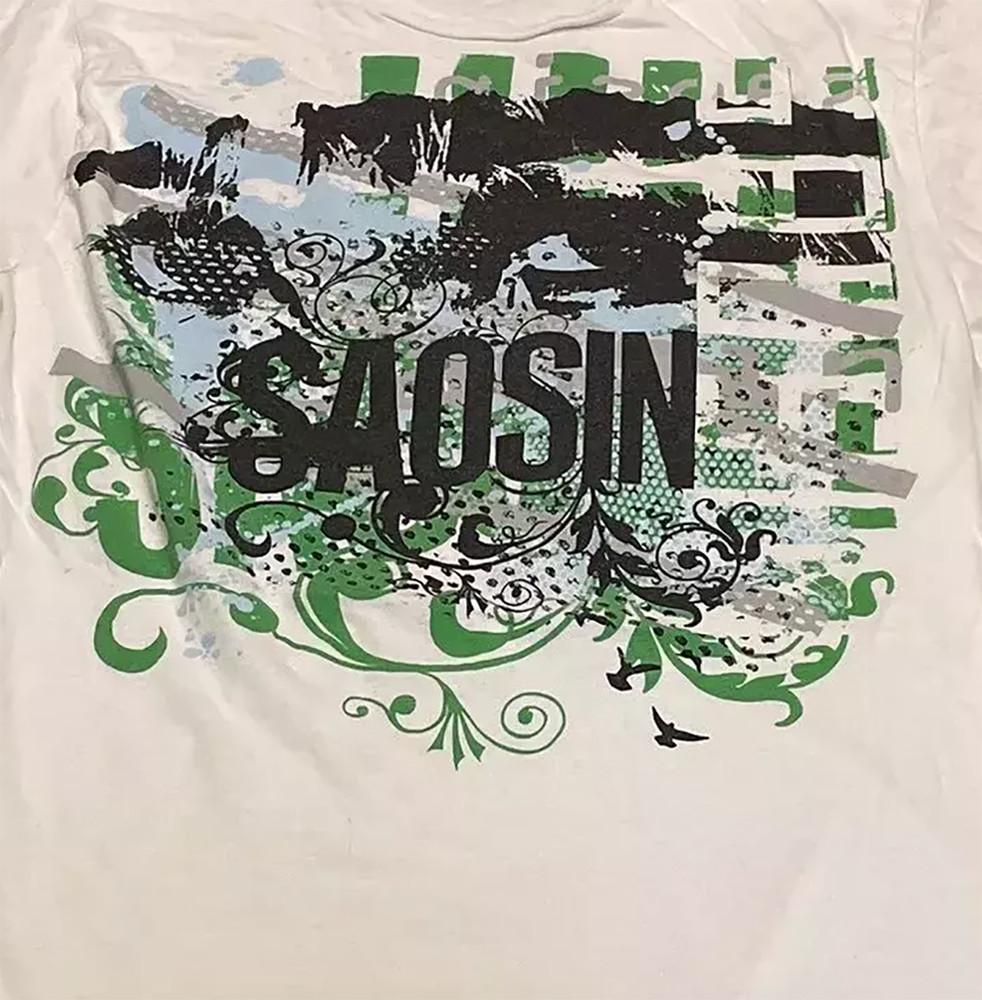 Футболка Saosin Band Tour Emo My Chemical Полный Размер S-5XL DO606 Унисекс Футболка XXXL