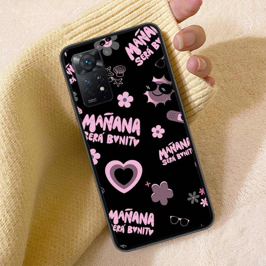 Karol G M-Manana Sera B-Bonito Phone Case For Redmi Note 13 14 15 Pro Plus 12 13C 12C 15C 9 10 10C 9T 9C 9A TPU Soft Cover Clear
