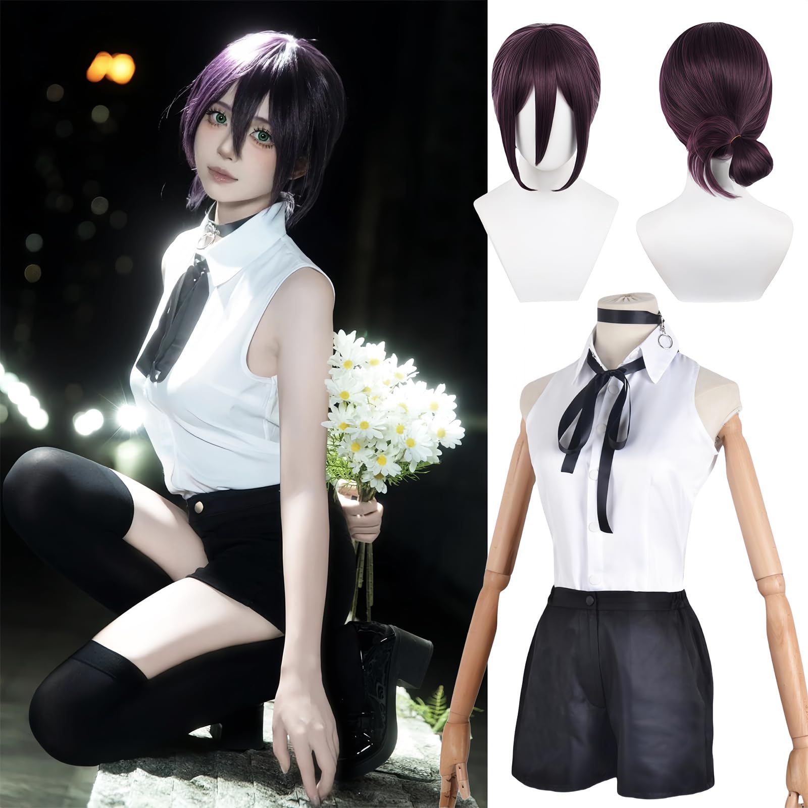 

[NOKIJP] Reze Cosplay Costume, Bomb Devil Costume, Tokyo Public Safety Unit Anti-Demon Special Unit 4 Costume, Festival Costume (Reze, XXL)