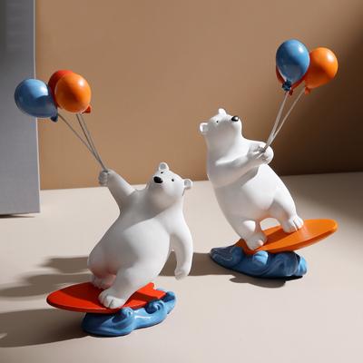 Nordic Creative Surfing Balloon Bear Decorations Living Room TV Cabinet Children's Room Desktop Decoration Home Soft Decorations