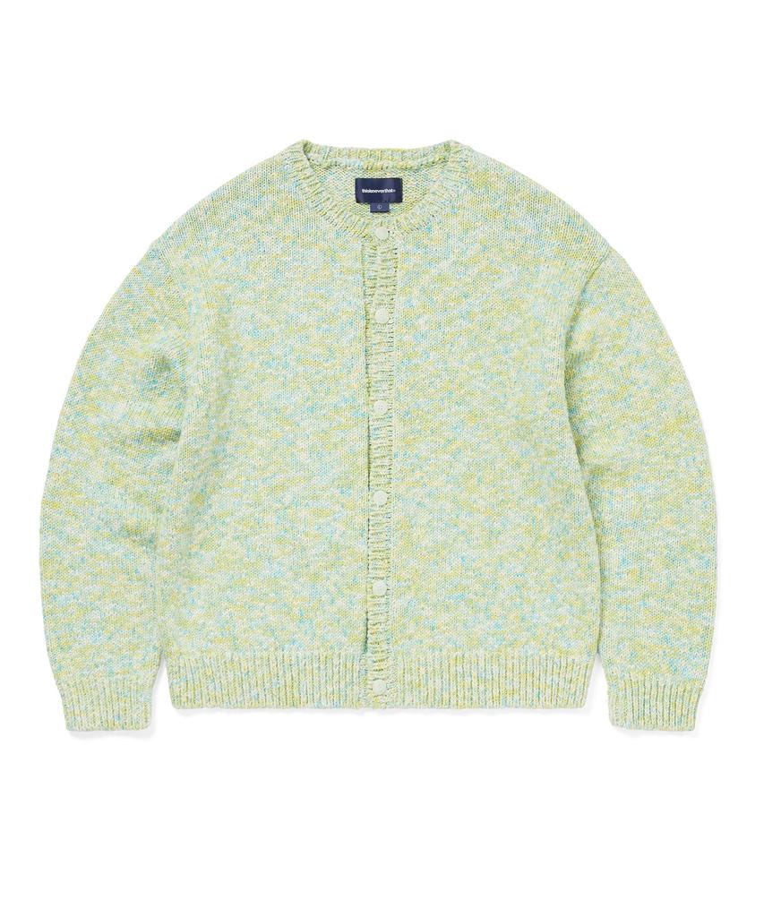 Thisisneverthat Rainbow Knit Cardigan Blue