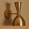 Handcrafted Mid Century Modern Diabolo Wall Sconce Adjustable Raw Brass Stilnovo Style Bedside Reading Lamp