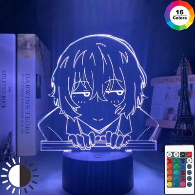 Bungo Stray Dogs Osamu Dazai Lamp for Room Decor Friend Birthday Gift Gadget Nakahara Chuya Night Light Anime Neon Light Dazai