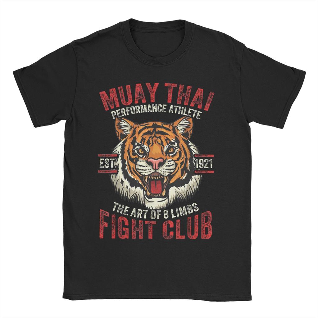 Men Women Thai Art Tigers Muay Thai T Shirts Cotton Clothes Funny Short Sleeve Round Collar Tees Unique TShirt