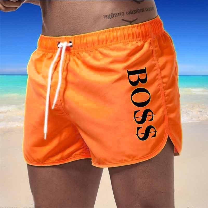 Menns Beach Casual Beach Pants trykt vanntette fem bukser svømmeshorts shorts