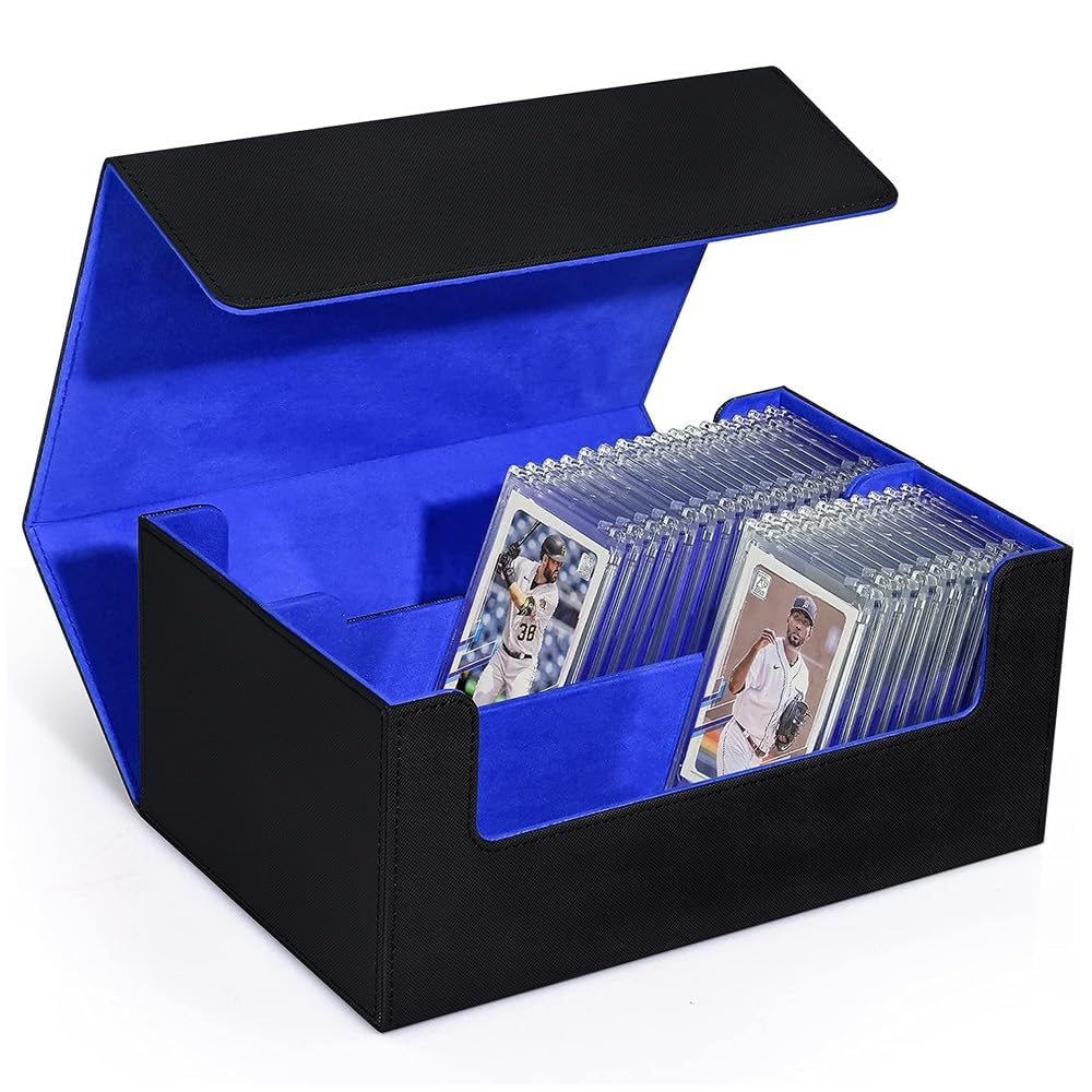 

LIUDU Magnetic Loader Case Storage Card Loader Deck Case Большая емкость вмещает до 72 карт Магнитная застежка Двойная коробка для хранения Загрузчик из искусственной кожи
