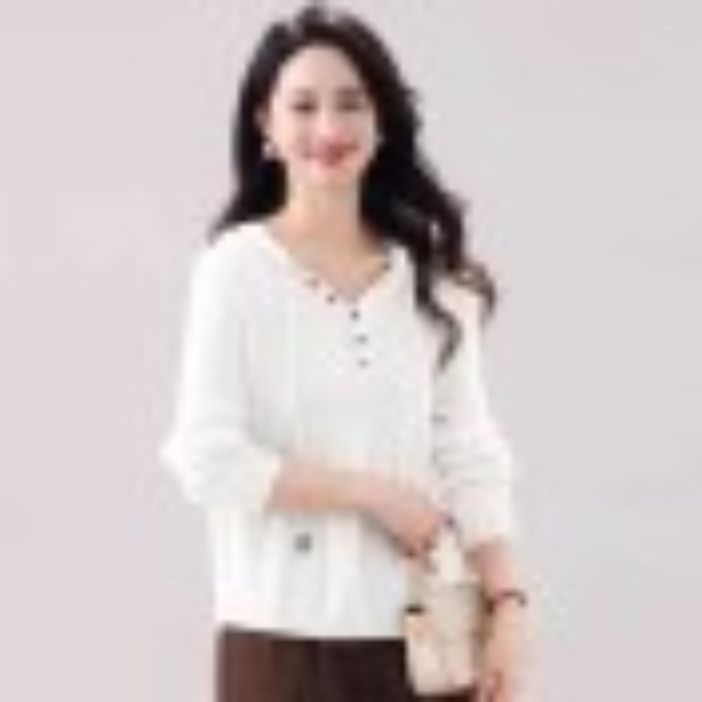 

Легкий, зрелый и стильный вязаный свитер с капюшоном для женщин на осень и зиму. Тонкий свитер с V-образным вырезом и длинными рукавами. Повседневный и универсальный топ. one size белый