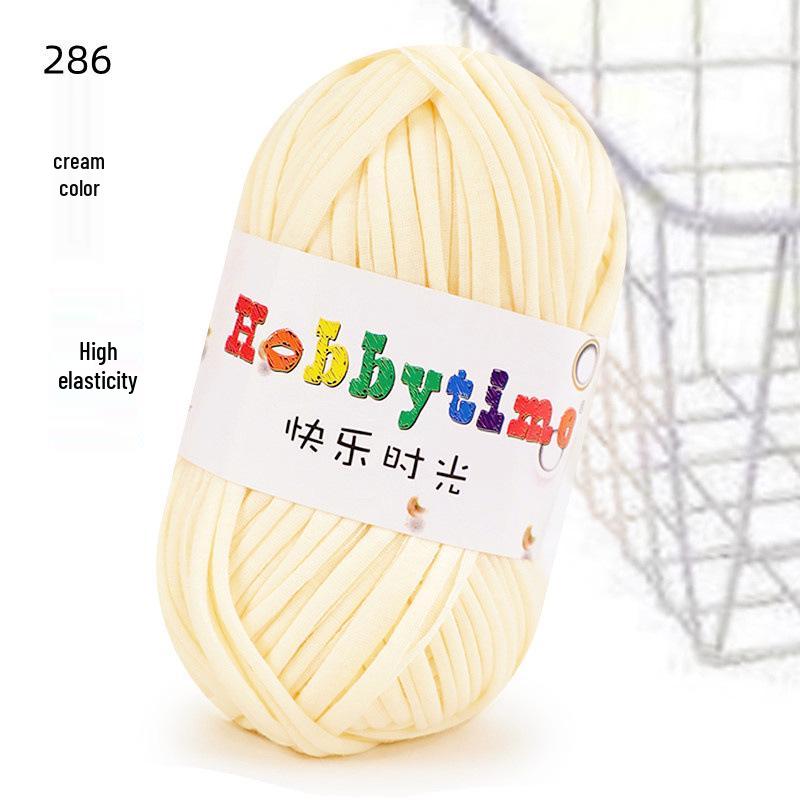 Cloth Strip Yarn DIY Crochet Kit: Handmade Bag, Knitting Material for Cushions, Carpets, and Dolls