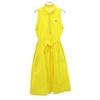 No Sleeve Polo Long Dress 34 Yellow Women Used