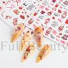 Nail Art Stickers Ins Valentine's Day Red Lips Sexy Heart LOVE Love Bear Adhesive Nail Stickers