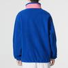 adidas Colorblock Stripe Sports Casual Stand Collar Knit Jacket for Men, Blue