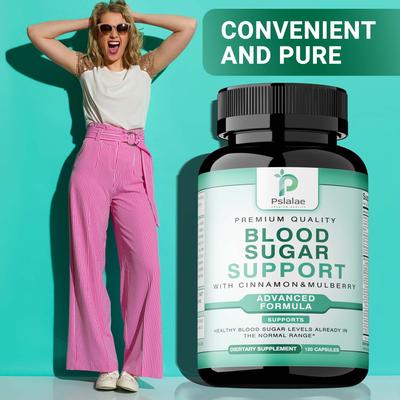 Normal Blood Sugar Support Supplement - Support Blood Sugar Levels Already In The Normal Range - with Cinnamon, Bitter Melon, Chromium, Mulberry