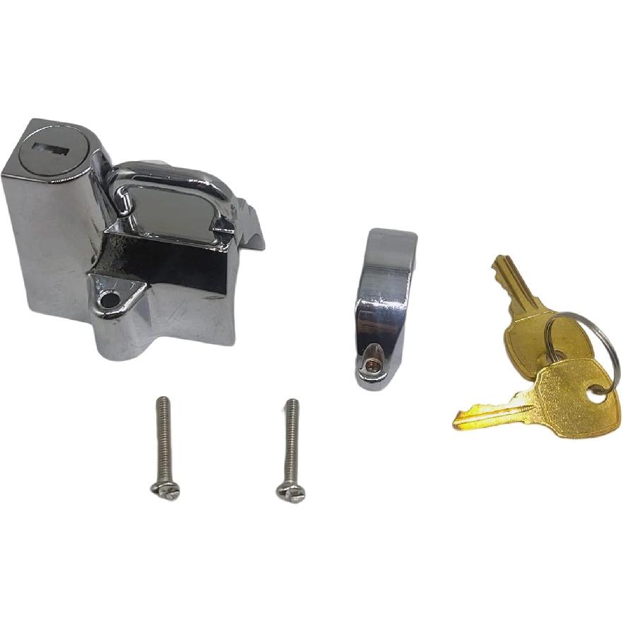 7/8" To 1 1/4" 25mm Motorcycle Helmet Lock Compatible for Harley (Chrome) 1 Inch,74937S2,45732-86